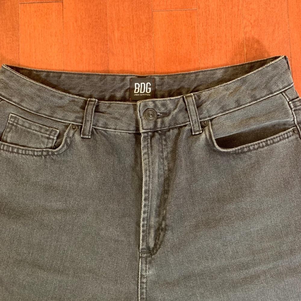 BDG High Waisted Mom Jeans, Black - Picture 2 of 4